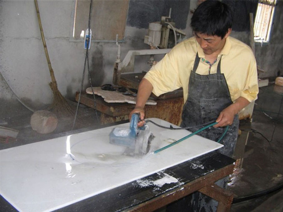 Usine de comptoirs personnalisés en pierre de verre nano cristal
